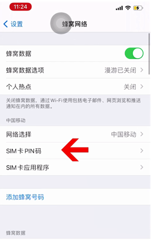 灵川苹果14维修网分享如何给iPhone14的SIM卡设置密码 