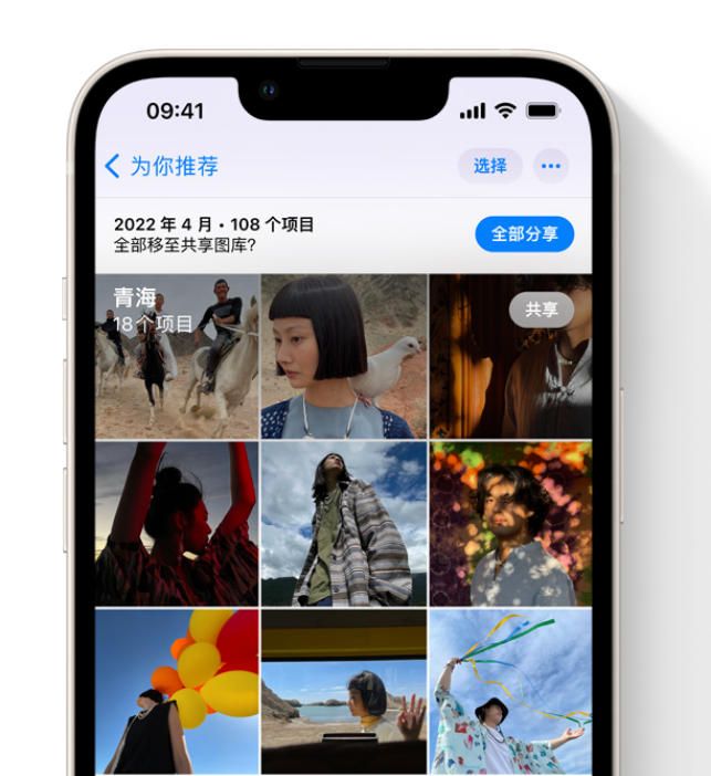 灵川苹果维修网点分享在 iPhone 上使用共享图库 