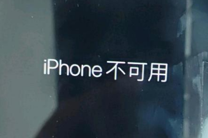 灵川苹果服务网点分享锁屏界面显示“iPhone 不可用”如何解决 