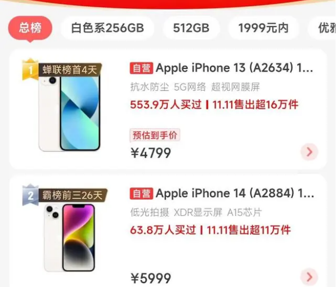 灵川苹果14维修分享iPhone14配置不如同价位的安卓还能大卖 
